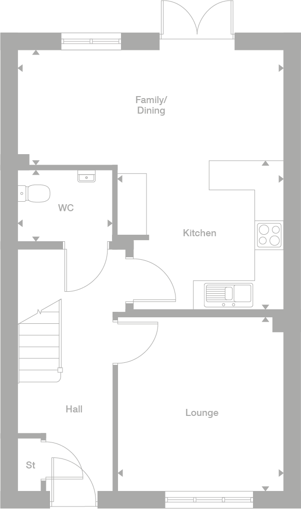 The Hampton 3 Bedroom House For Sale In Bent House Durham   Hampton Gf 